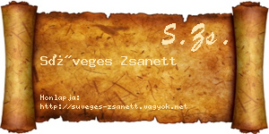 Süveges Zsanett névjegykártya