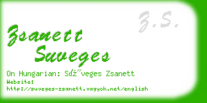 zsanett suveges business card